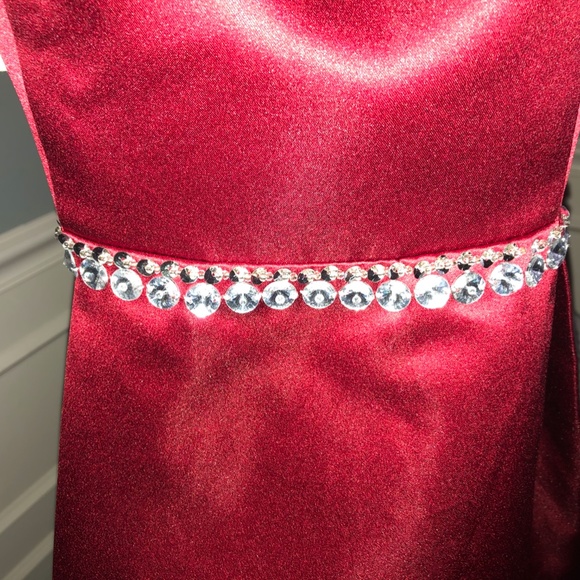 Red Designer Dress - Picture 2 of 5